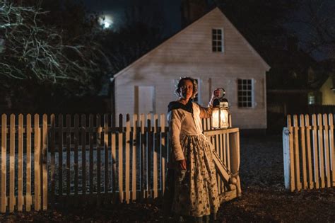 Witch trial in historical colonial williamsburg